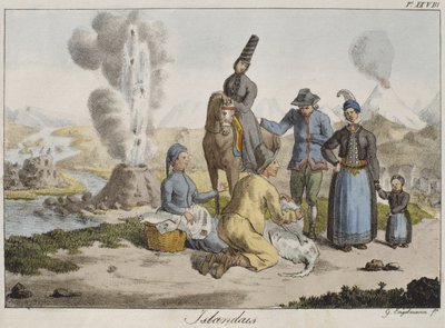Icelanders by Gottfried or Godefroy Engelmann